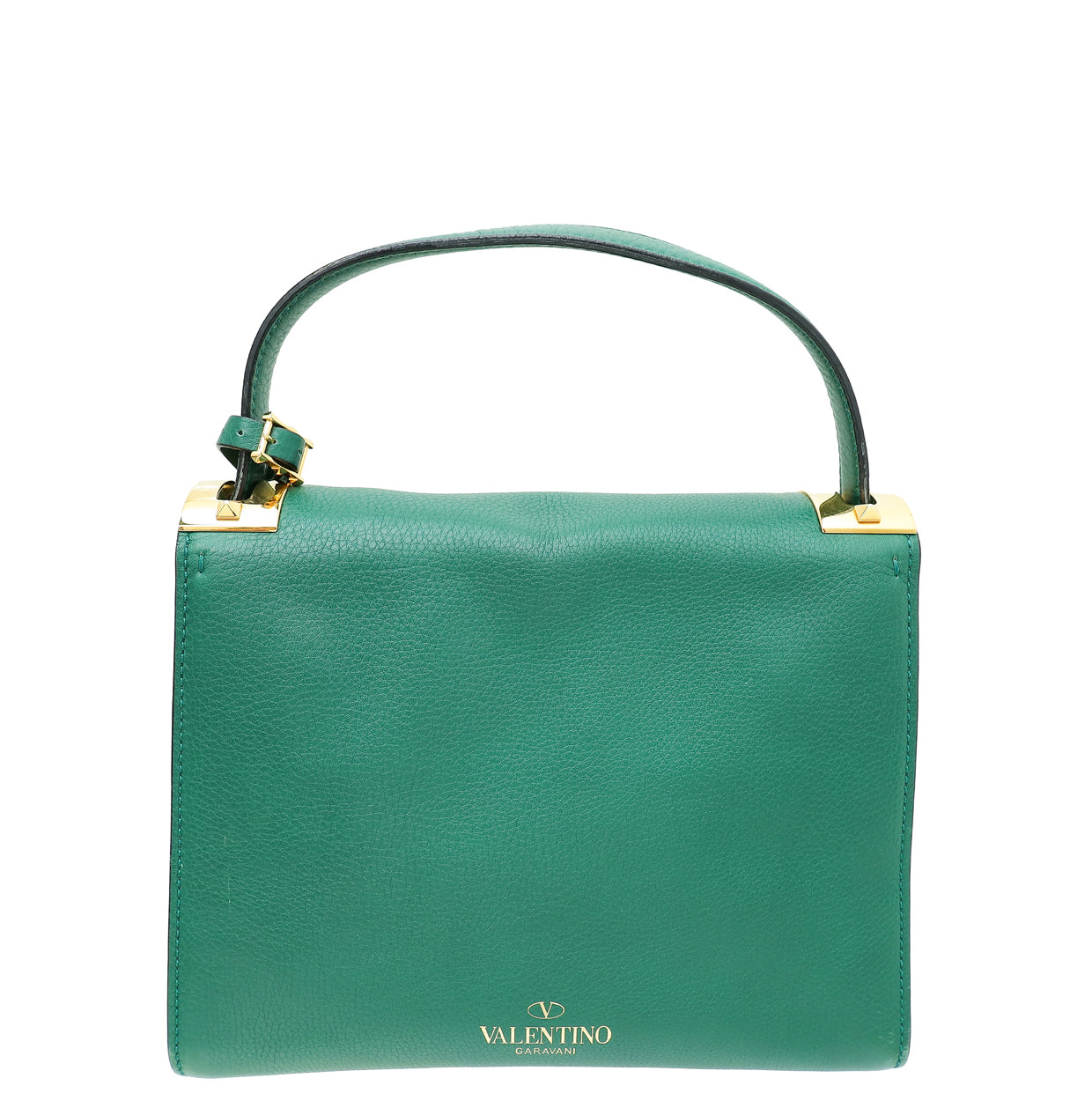 Valentino Green My Rockstud Single Handle Medium Bag-Valentino-THE CLOSET