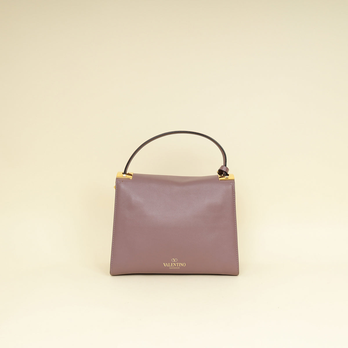 Valentino Dark Mauve My Rockstud Single Handle Bag-Valentino-THE CLOSET