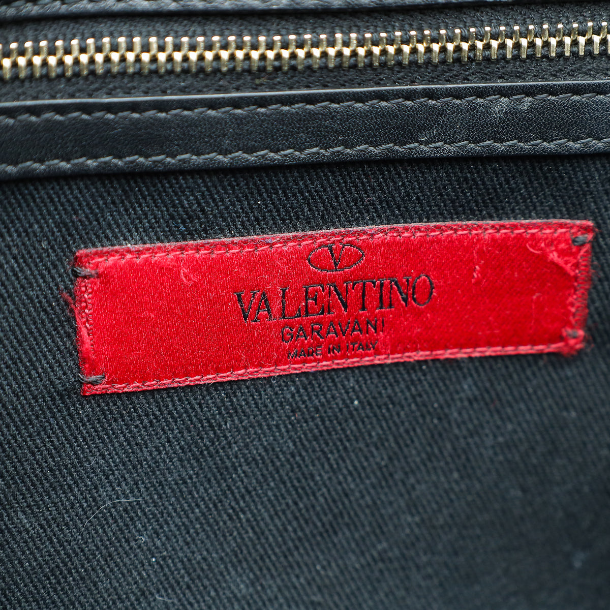 Valentino Black Glam Lock Large Flap Shoulder Bag