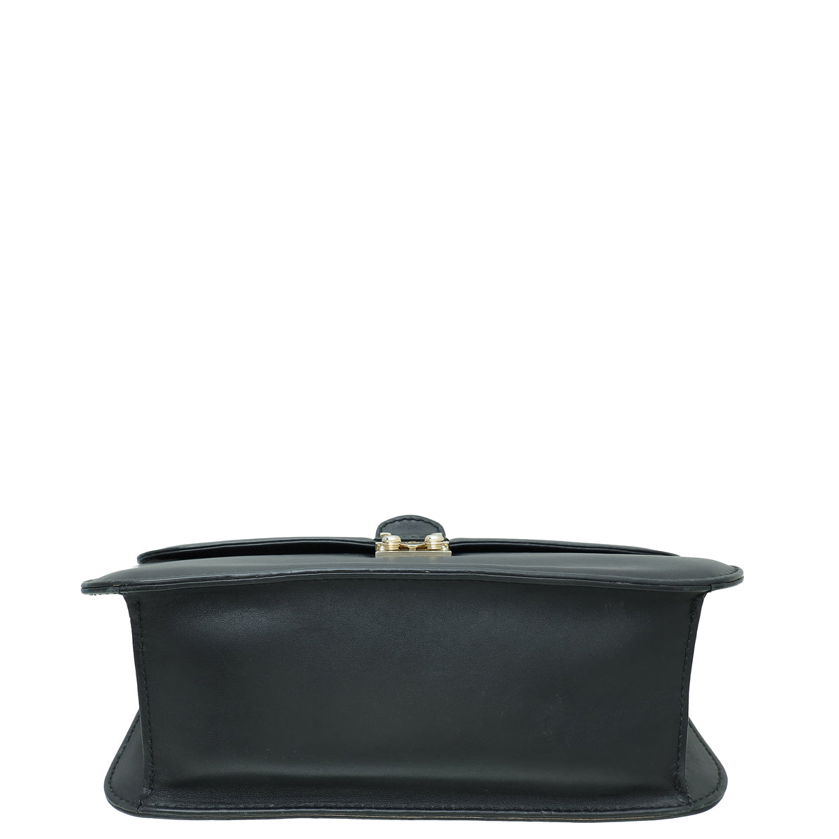 Valentino Black Glam Lock Large Flap Shoulder Bag