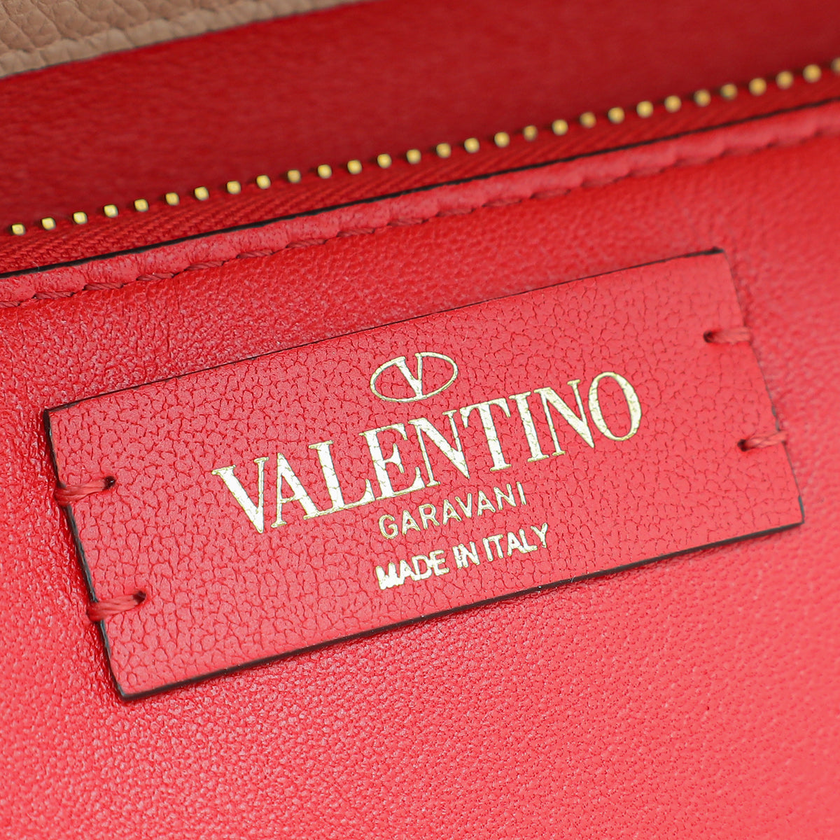 Valentino Rose Canelle Vsling Grainy Small Handbag