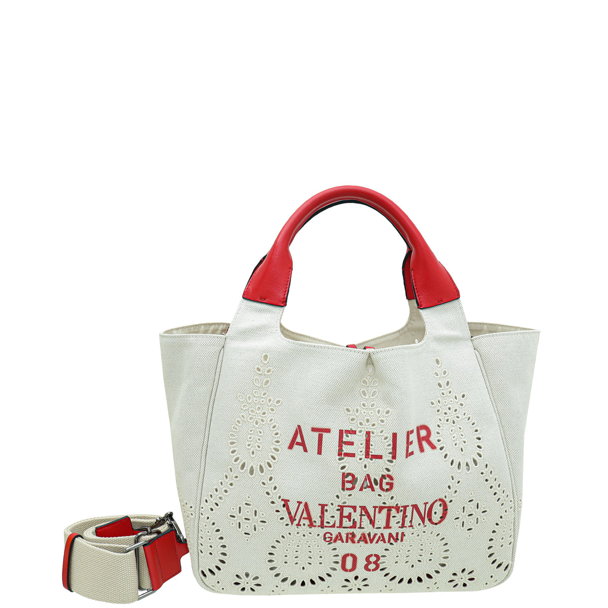 Valentino Bicolor Atelier 08 San Gallo Edition Small Tote Bag-Valentino-THE CLOSET