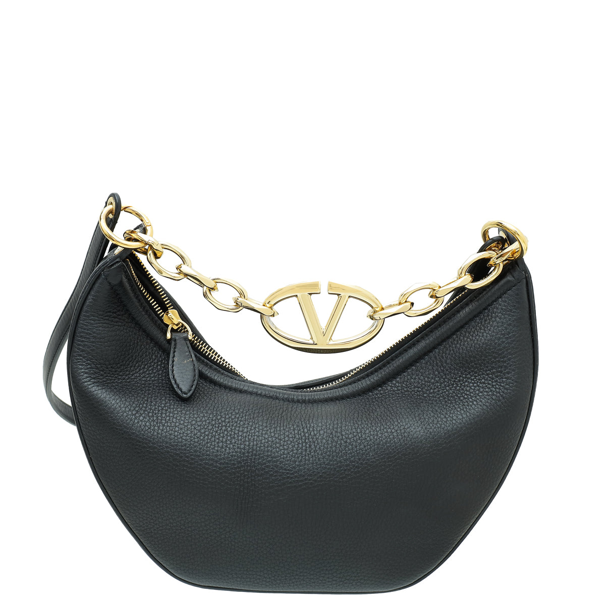 Valentino Black VLogo Moon Small Hobo Bag – THE CLOSET