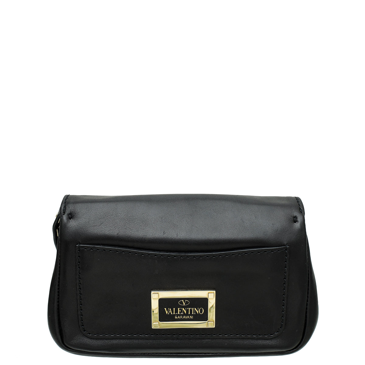 Valentino Black Rockstud Leather Crossbody Small Bag-Valentino-THE CLOSET