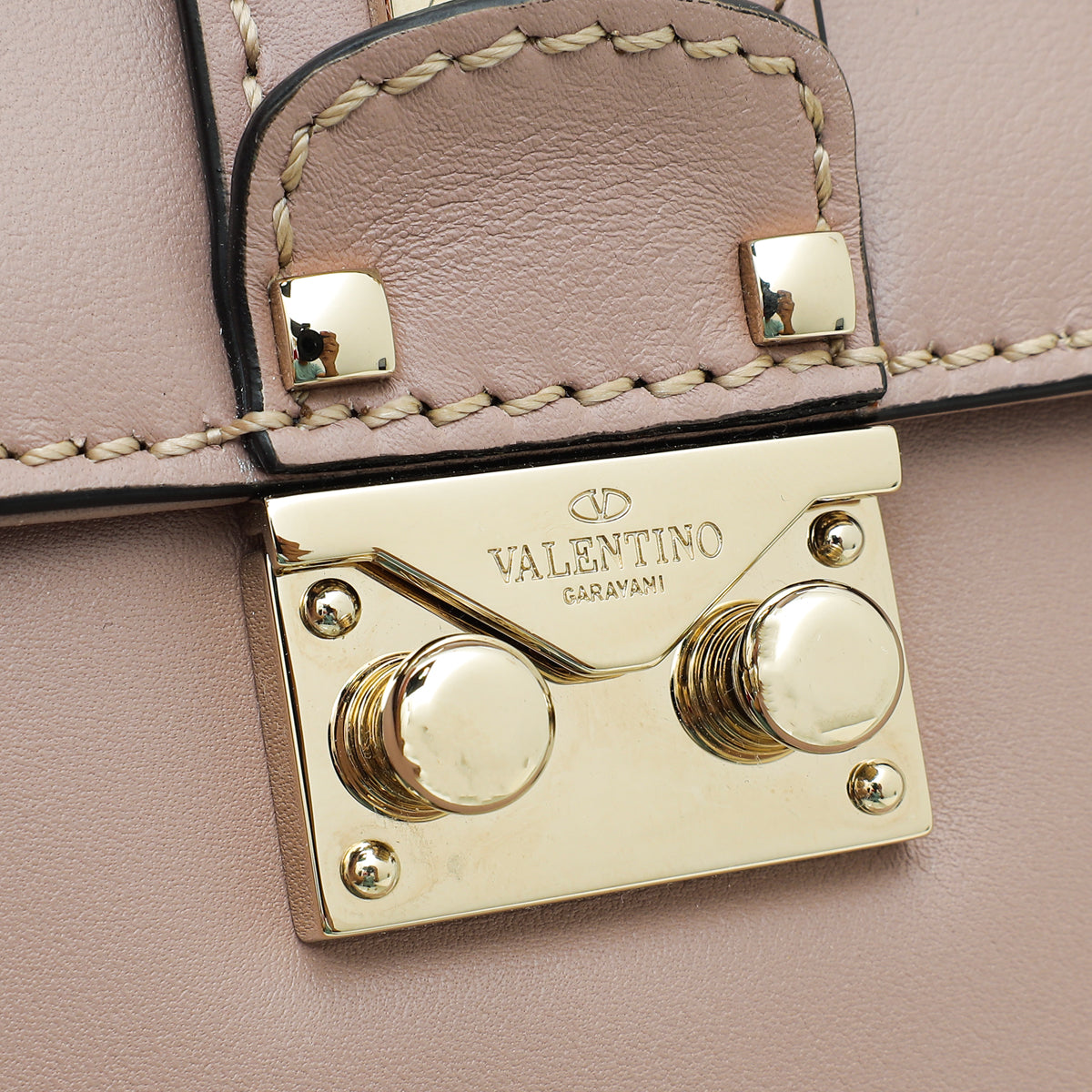 Valentino Poudre Glam Lock Small Shoulder Bag