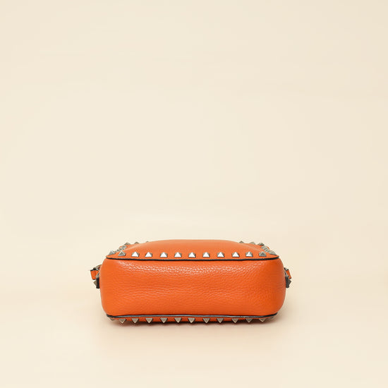 Valentino Orange Rockstud Camera Crossbody Bag-Valentino-THE CLOSET