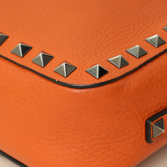 Valentino Orange Rockstud Camera Crossbody Bag-Valentino-THE CLOSET