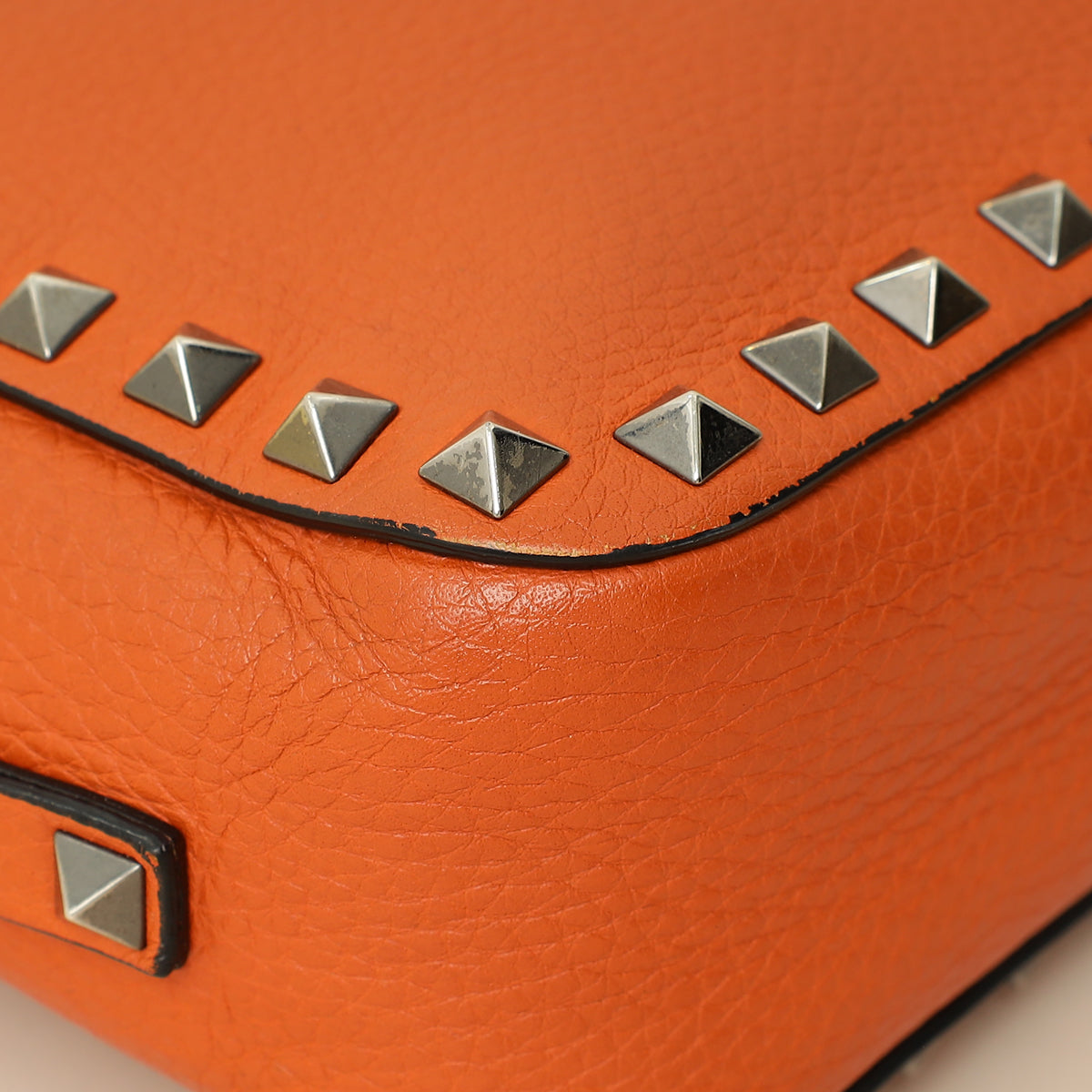 Valentino Orange Rockstud Camera Crossbody Bag-Valentino-THE CLOSET