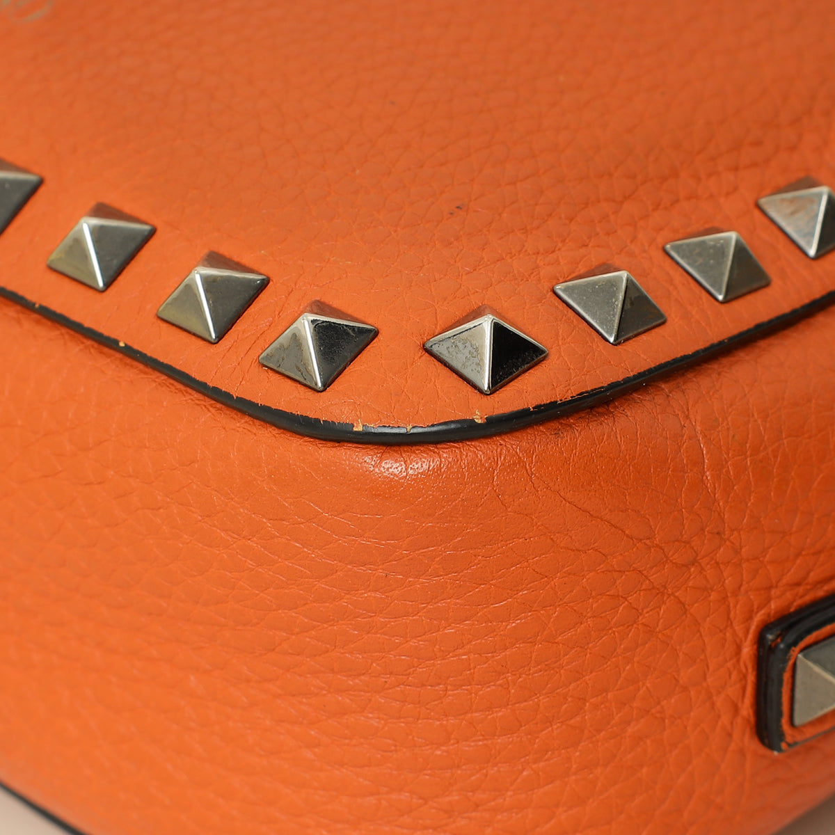 Valentino Orange Rockstud Camera Crossbody Bag-Valentino-THE CLOSET