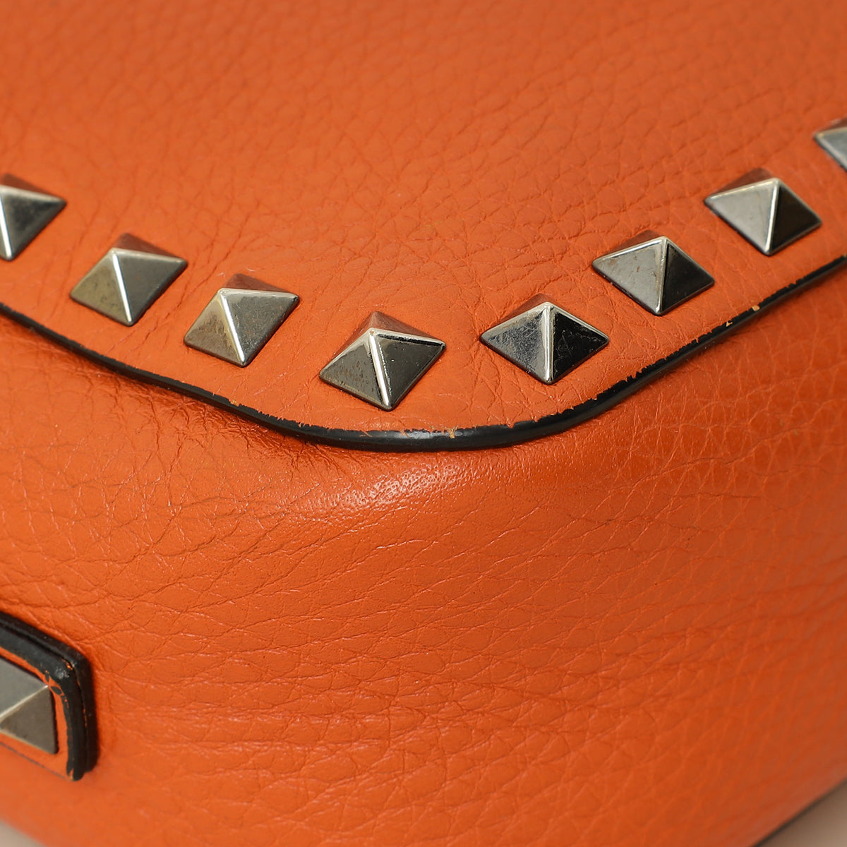 Valentino Orange Rockstud Camera Crossbody Bag-Valentino-THE CLOSET