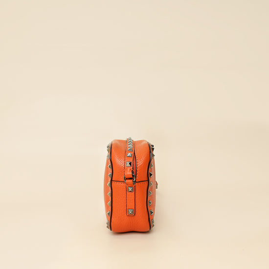 Valentino Orange Rockstud Camera Crossbody Bag-Valentino-THE CLOSET