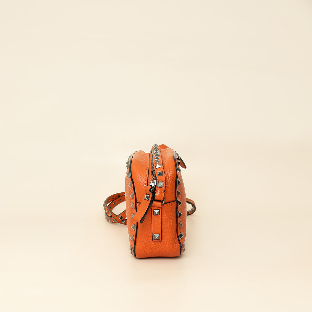 Valentino Orange Rockstud Camera Crossbody Bag-Valentino-THE CLOSET