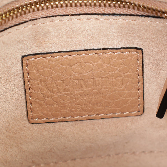 Valentino Nude Rockstud Flap Crossbody Bag-Valentino-THE CLOSET