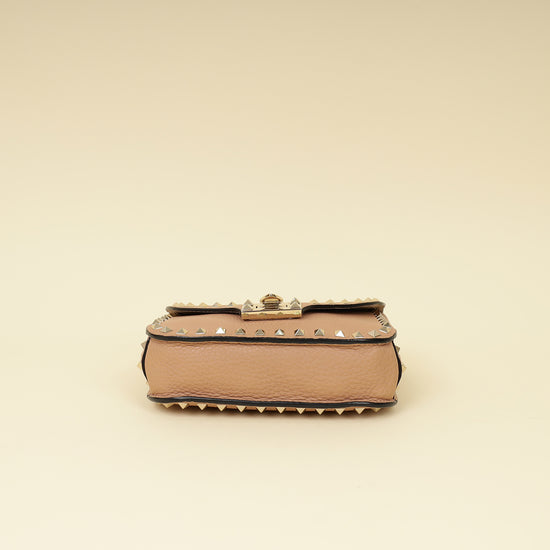 Valentino Nude Rockstud Flap Crossbody Bag-Valentino-THE CLOSET