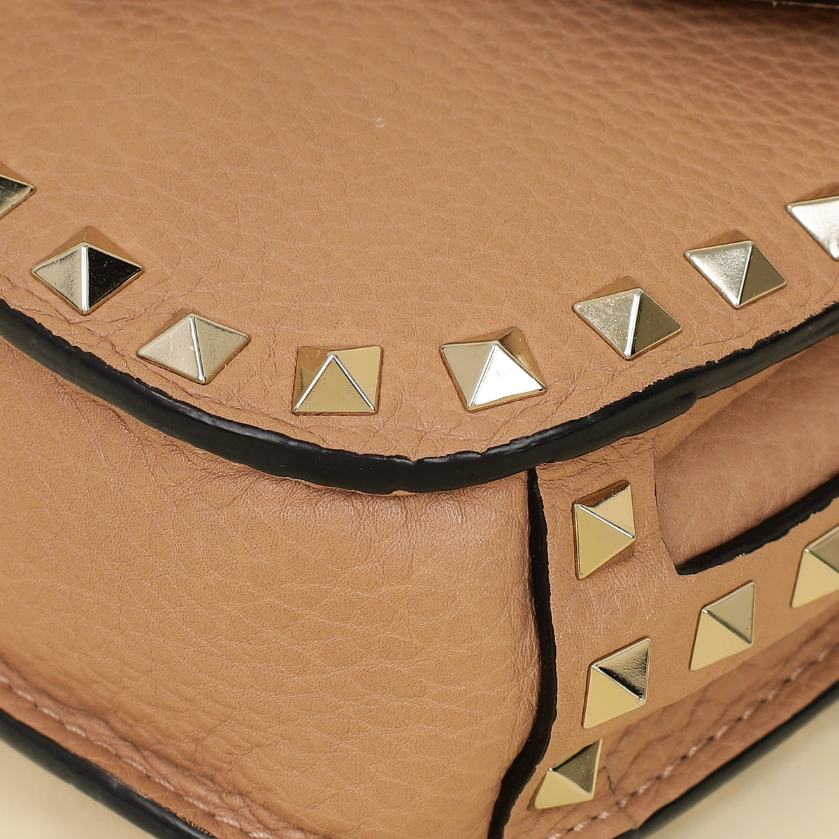 Valentino Nude Rockstud Flap Crossbody Bag-Valentino-THE CLOSET