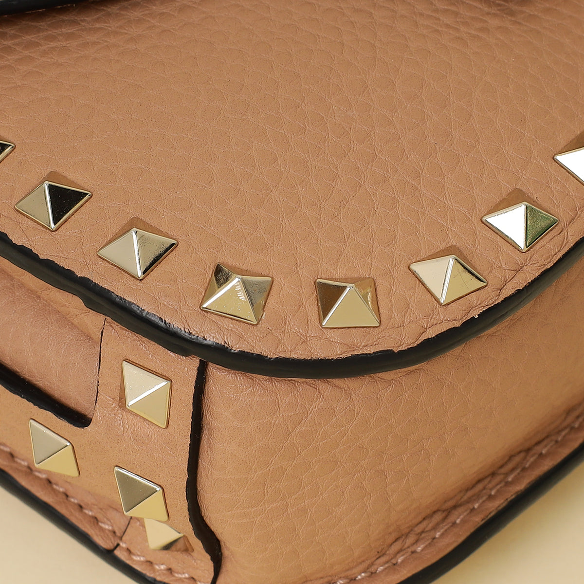 Valentino Nude Rockstud Flap Crossbody Bag-Valentino-THE CLOSET