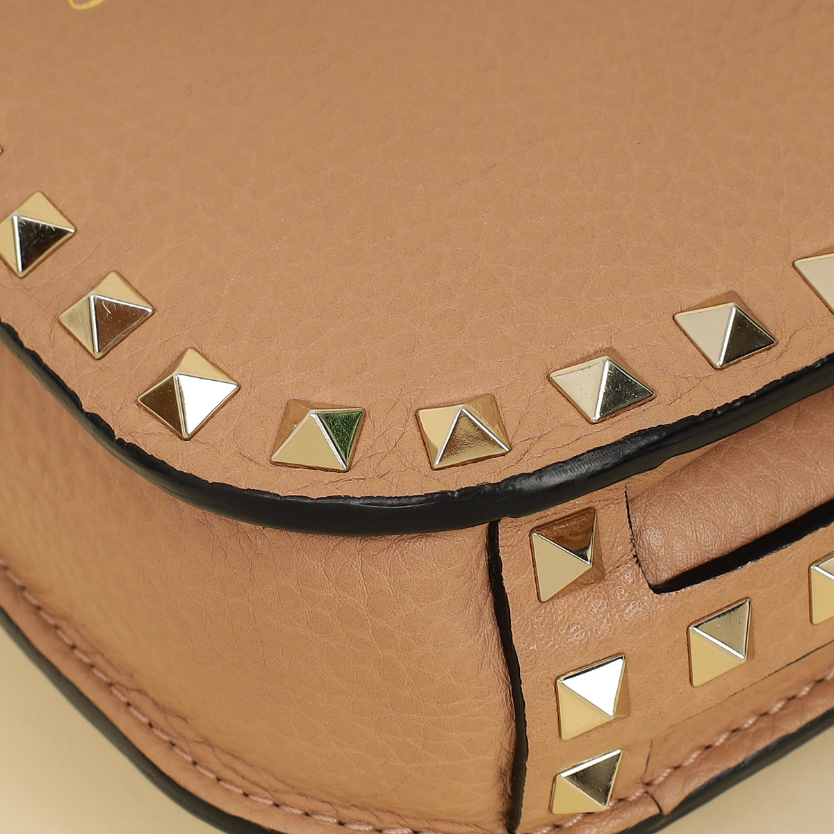 Valentino Nude Rockstud Flap Crossbody Bag-Valentino-THE CLOSET