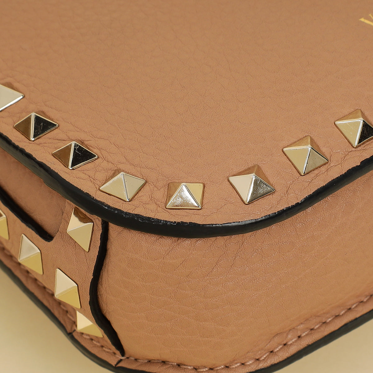 Valentino Nude Rockstud Flap Crossbody Bag-Valentino-THE CLOSET