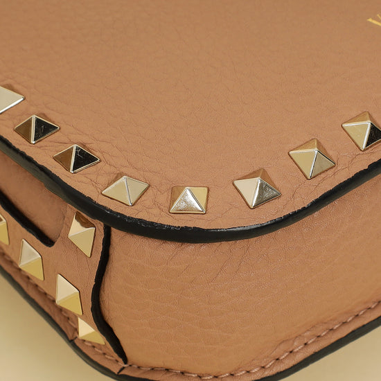 Valentino Nude Rockstud Flap Crossbody Bag-Valentino-THE CLOSET