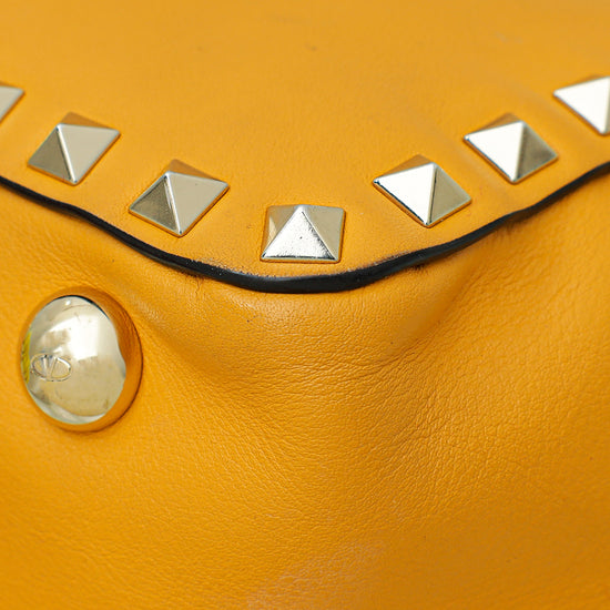 Valentino Yellow Vitello Rockstud Mini Bag