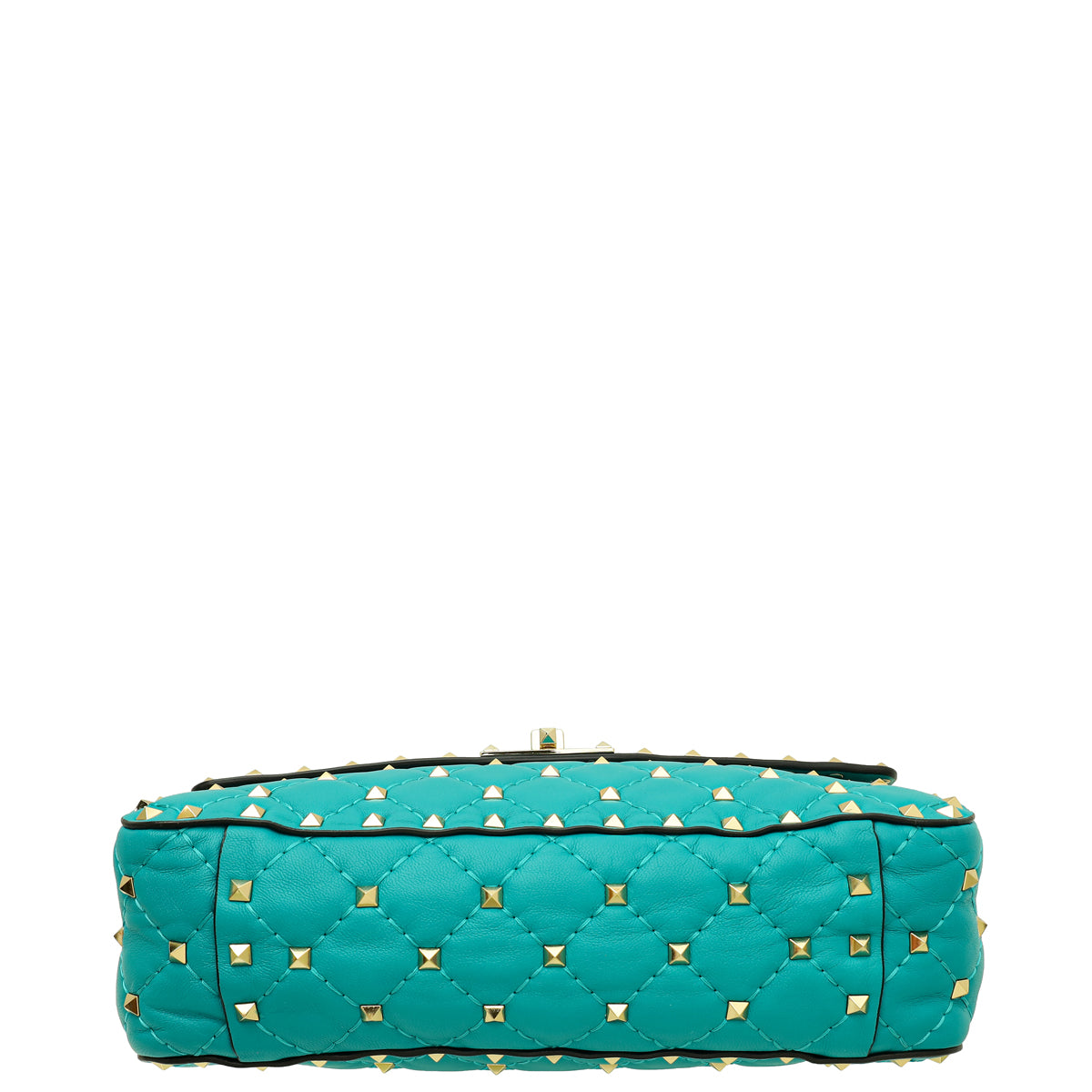 Valentino Turquoise Spike Rockstud Small Shoulder Bag