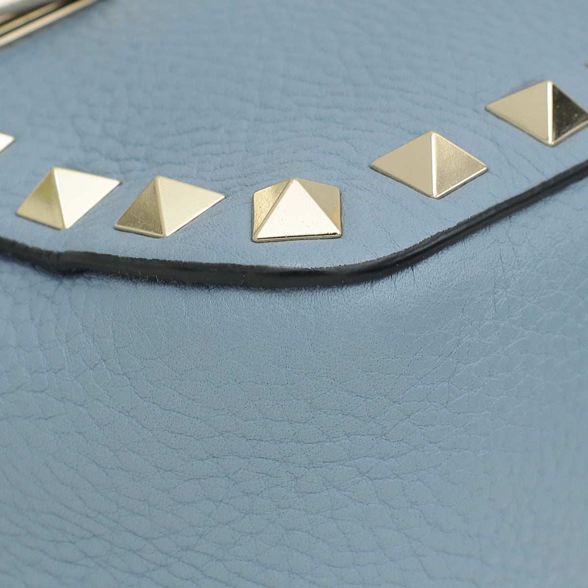 Valentino Porcelain Blue Rockstud Convertible Small Crossbody Bag