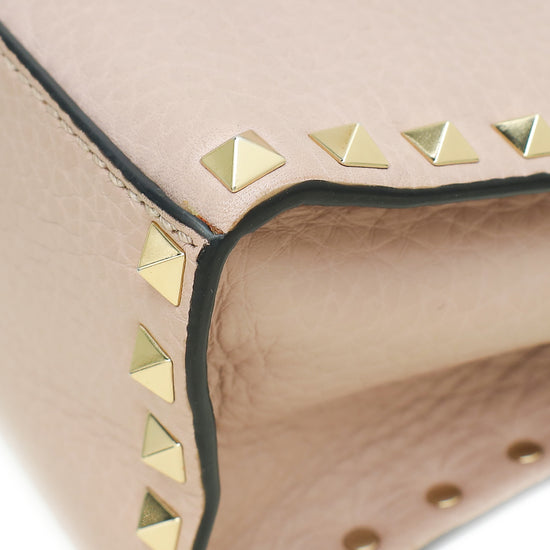 Valentino Poudre Rockstud Top Handle Bag