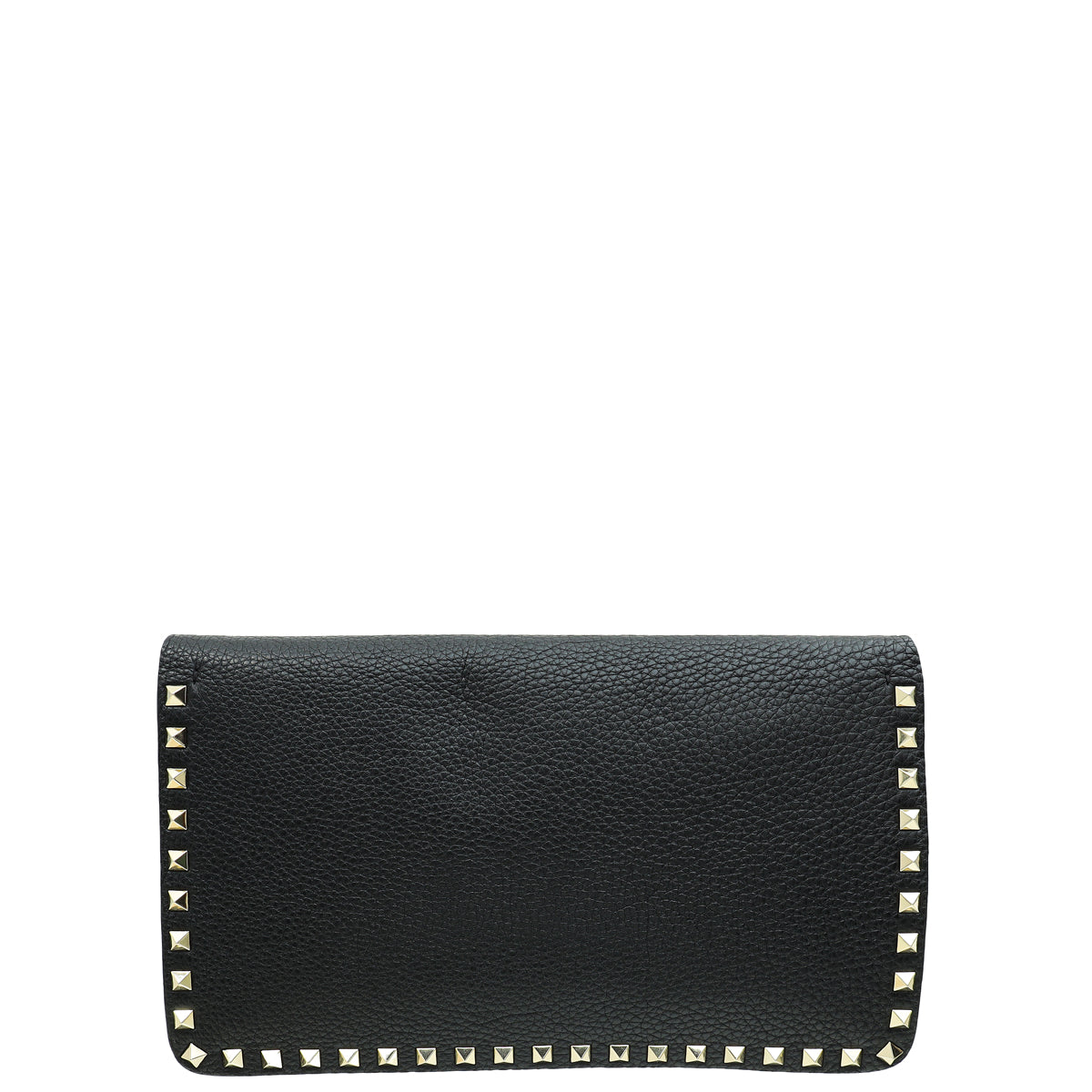 Valentino Black Rockstud Wristlet Clutch-Valentino-THE CLOSET