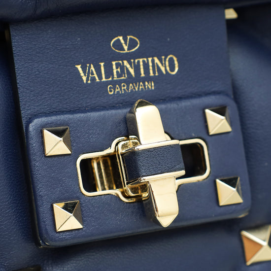 Valentino Navy Blue Candystud Crossbody Small Bag