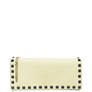 Valentino Bicolor Rockstud Wallet On Chain