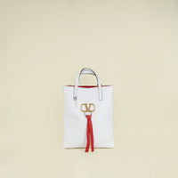 Valentino Bicolor Vring Tote Bag w/ Pouch