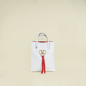 Valentino Bicolor Vring Tote Bag w/ Pouch