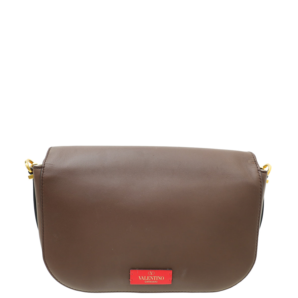 Valentino Brown Vlogo Walk Shoulder Bag-Valentino-THE CLOSET