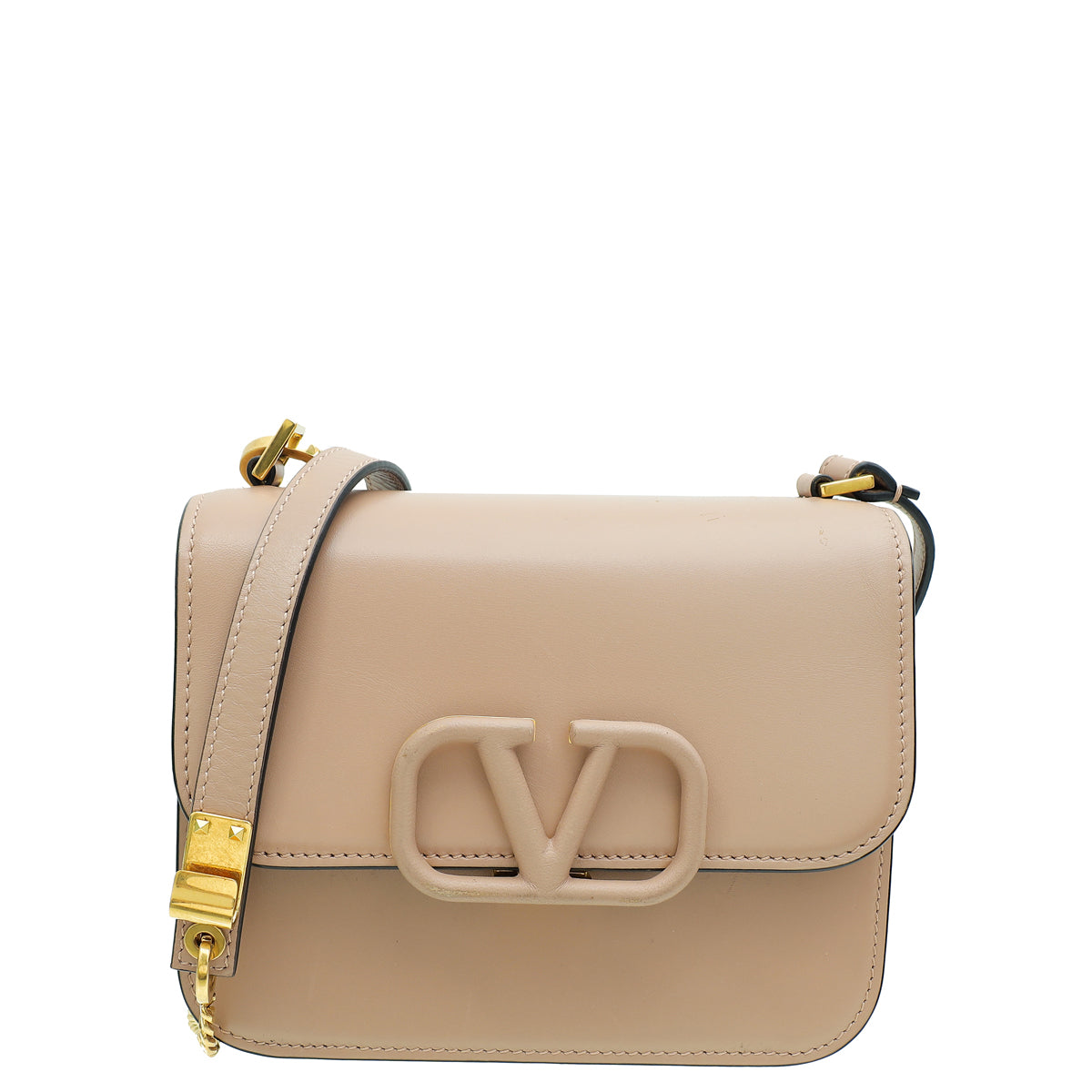 Valentino Poudre VLOGO Small Flap Bag-Valentino-THE CLOSET