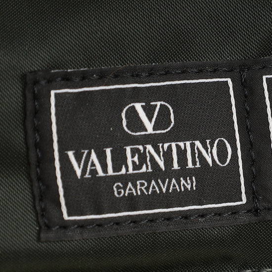 Valentino Khaki and Porter Loco Medium Shoulder Bag-Valentino-THE CLOSET