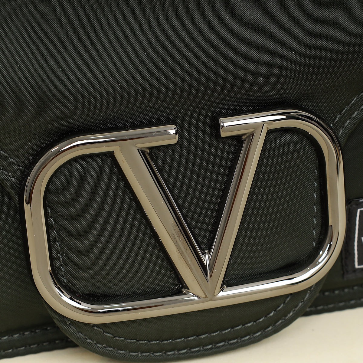 Valentino Khaki and Porter Loco Medium Shoulder Bag-Valentino-THE CLOSET