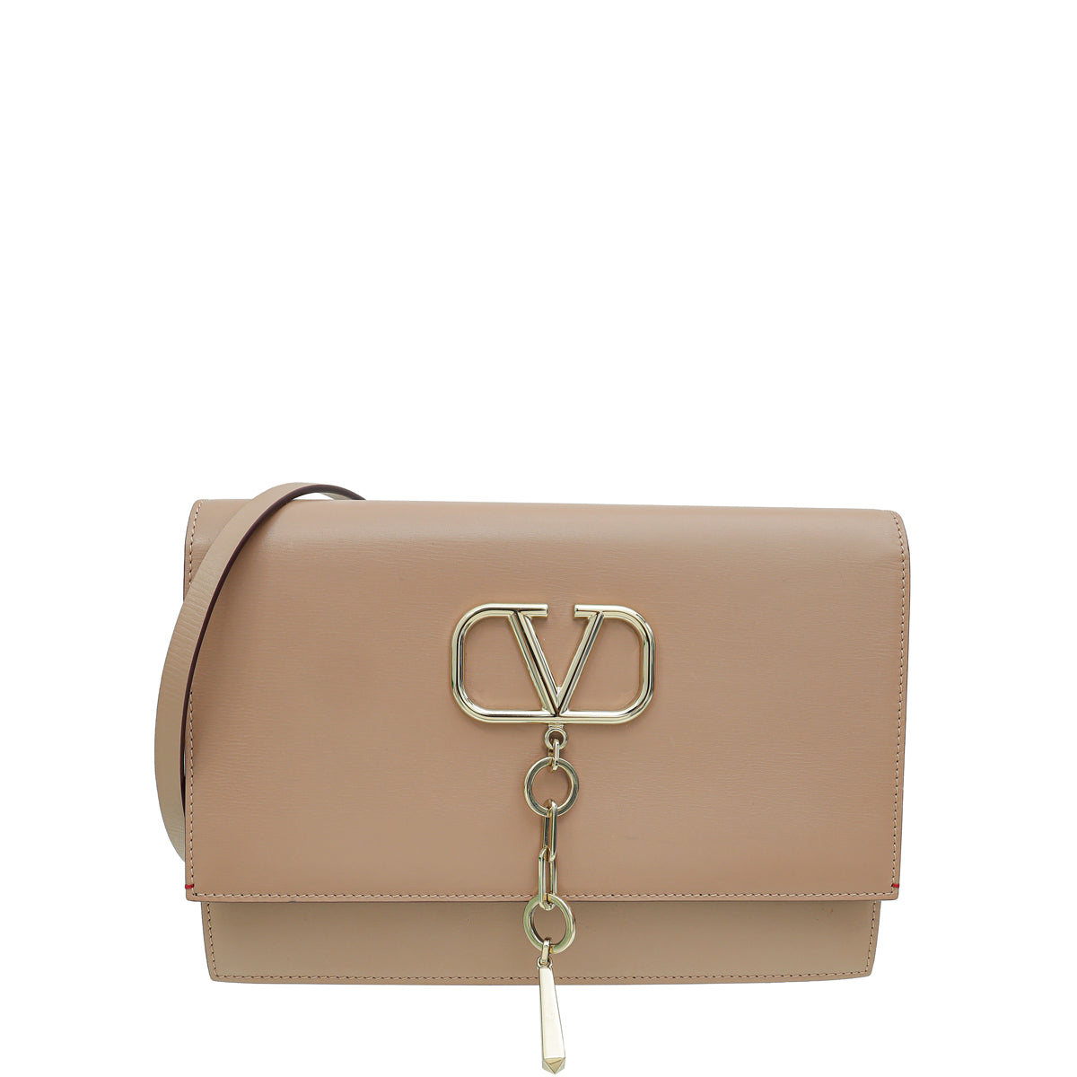 Valentino Dusty Pink VCase Flap Shoulder Bag