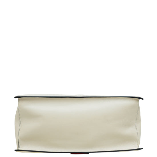 Valentino Light Cream VLogo Walk Tote Bag