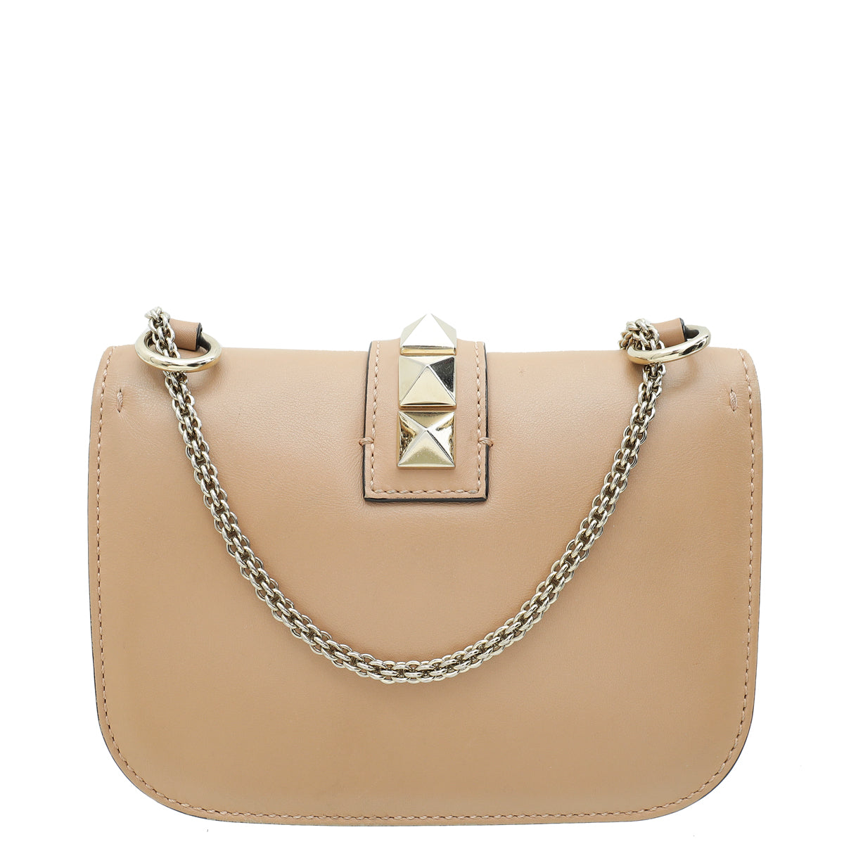 Valentino Nude Rockstud Glam Lock Small Bag