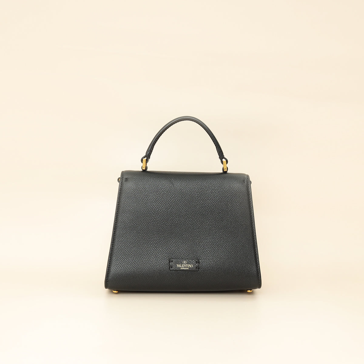 Valentino Black Vlogo Top Handle Small Bag-Valentino-THE CLOSET