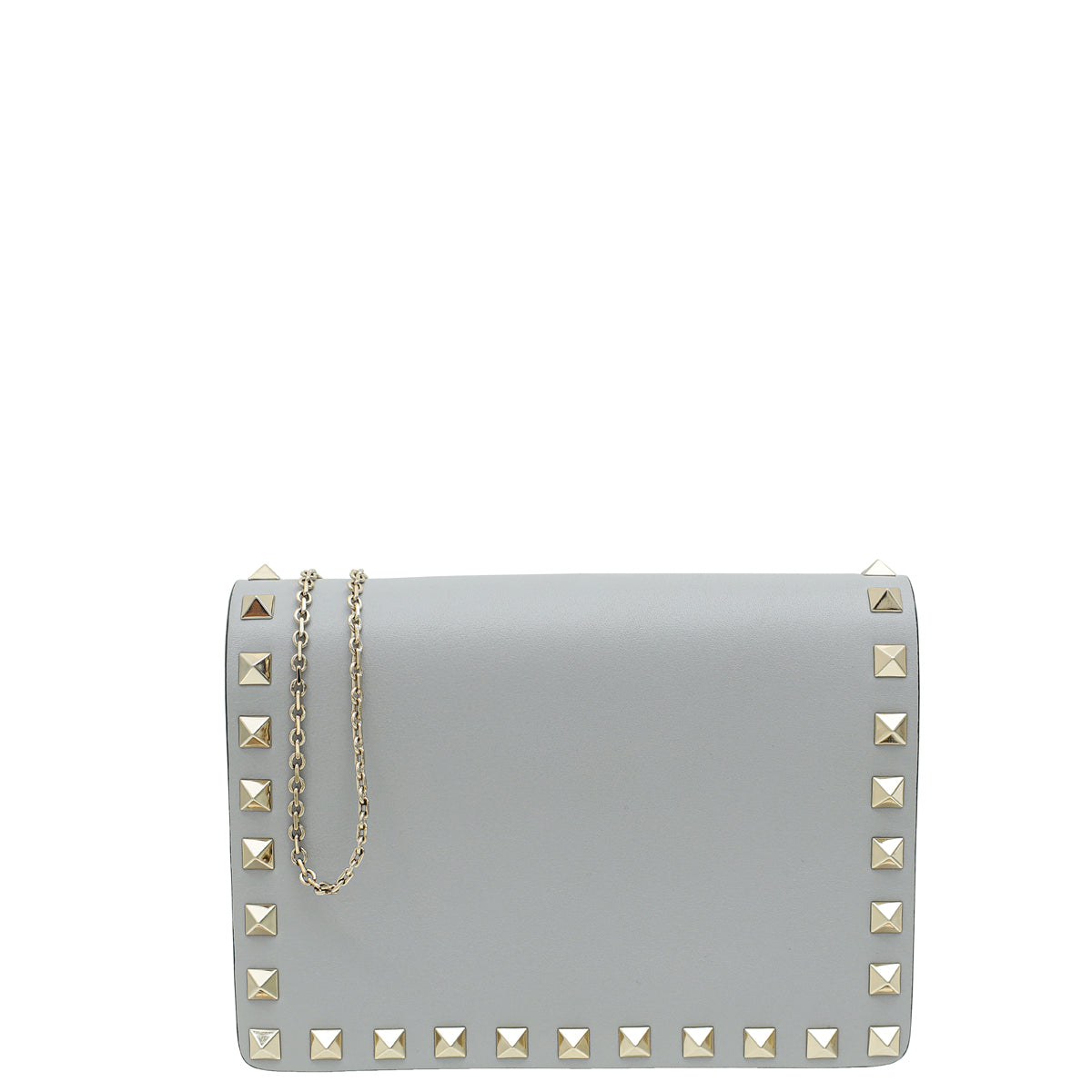 Valentino Grey Rockstud Mini Chain Crossbody Bag