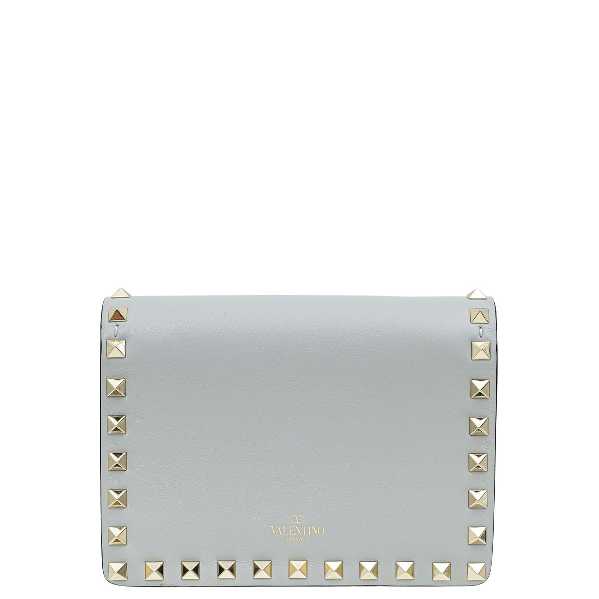 Valentino Grey Rockstud Mini Chain Crossbody Bag-Valentino-THE CLOSET