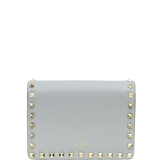 Valentino Grey Rockstud Mini Chain Crossbody Bag