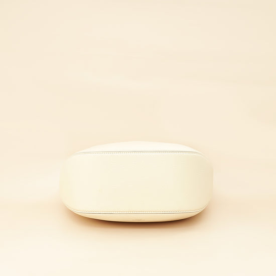 Valentino Ivory VLogo Moon Medium Hobo Bag W/ Chain-Valentino-THE CLOSET