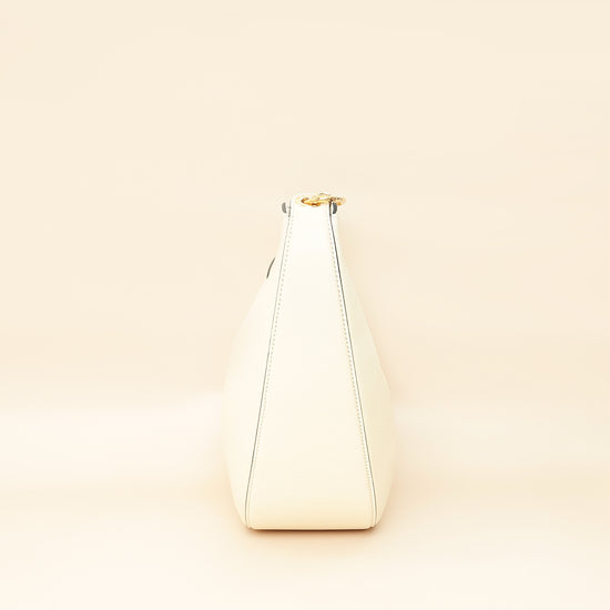 Valentino Ivory VLogo Moon Medium Hobo Bag W/ Chain-Valentino-THE CLOSET