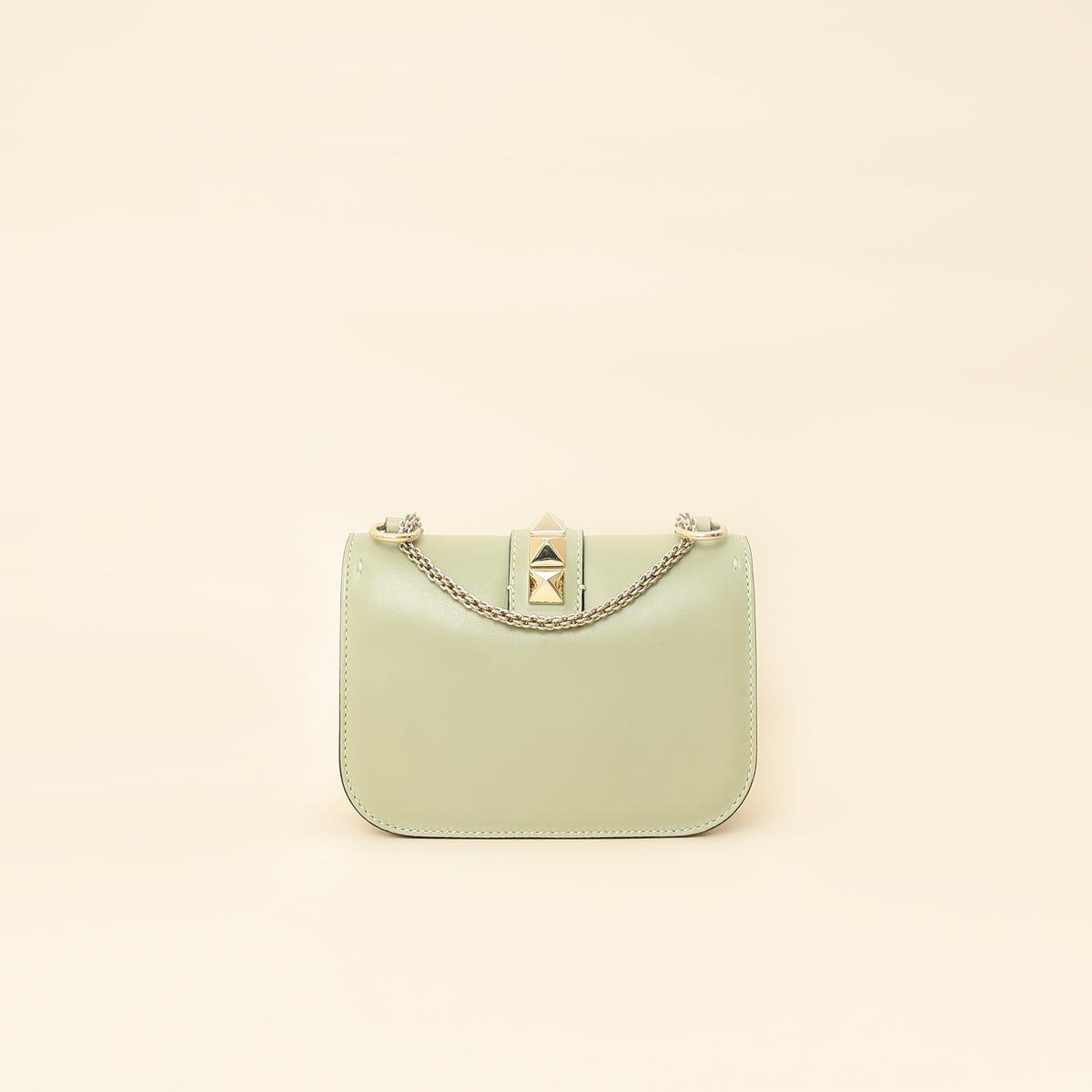 Valentino Pastel Green Glam Lock Small Shoulder Bag-Valentino-THE CLOSET
