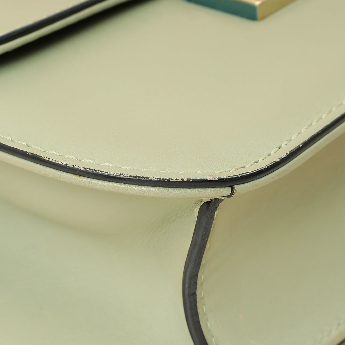 Valentino Pastel Green Glam Lock Small Shoulder Bag-Valentino-THE CLOSET