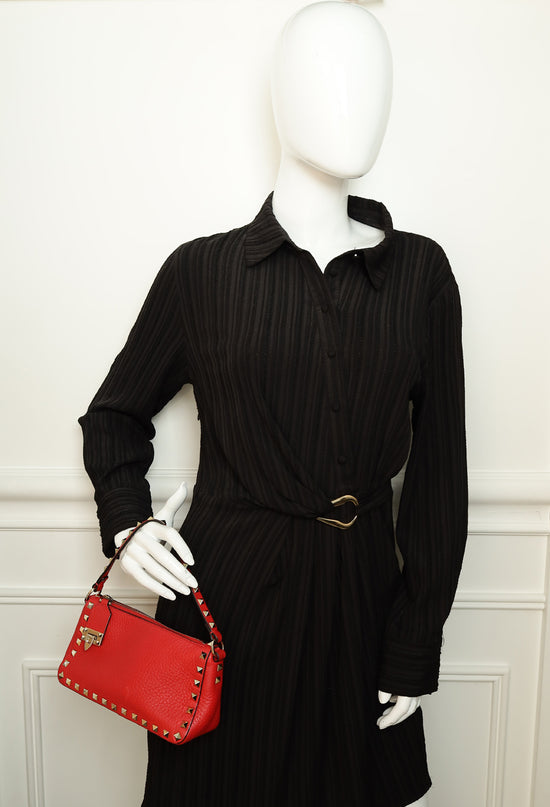 Valentino Red Rockstud Small Crossbody Bag-Valentino-THE CLOSET