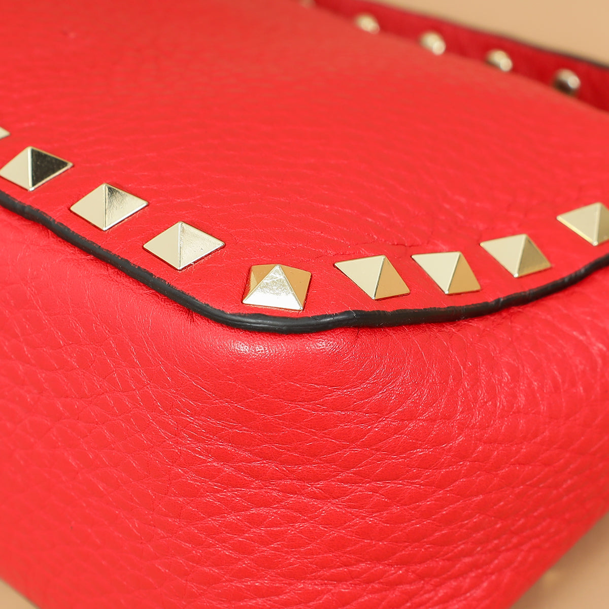 Valentino Red Rockstud Small Crossbody Bag-Valentino-THE CLOSET