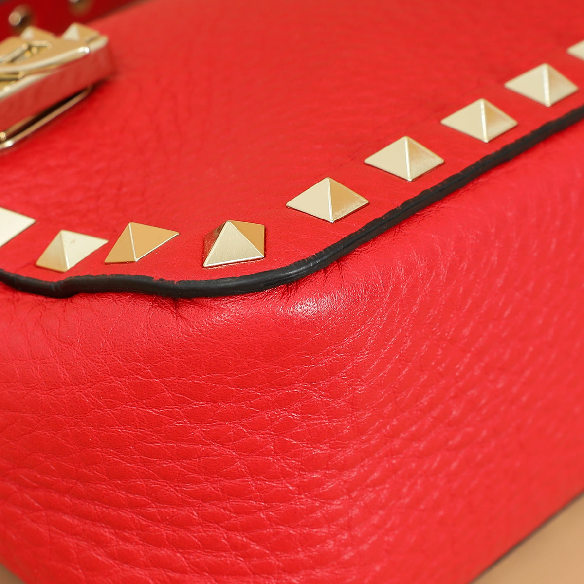 Valentino Red Rockstud Small Crossbody Bag-Valentino-THE CLOSET